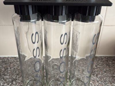 Voss dosing bottle holder (Wall Mountable)