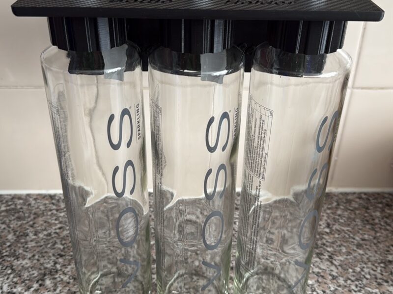 Voss dosing bottle holder (Wall Mountable)